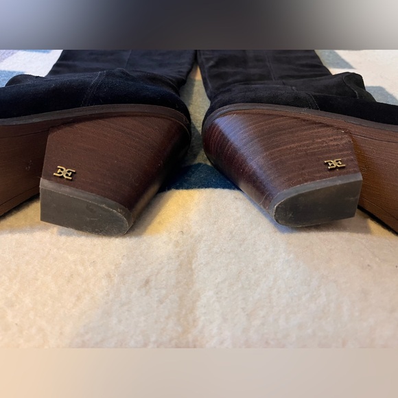 Sam Edelman Black Suede Knee-High Boots 9.5 - Picture 4 of 11